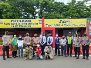 Jelang Tahun Baru, Kabid Humas Polda Banten Kunjungi Pos Pam