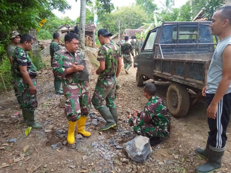 Satgas TMMD Kodim 0601/Pandeglang Wujudkan Harapan Warga Desa Mekarsari