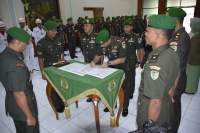 Danrem 064/MY Pimpin Sertijab Dandim 0601/Pandeglang dan Dandim 0602/Serang