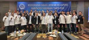 Eka Wibayu Kembali Jabat Ketua Gapensi Kab. Tangerang