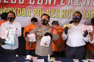 Polresta Tangerang Bekuk 10 Pelaku Penyalahgunaan Narkoba