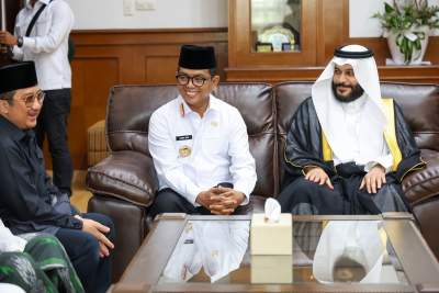 Gubernur Banten Andra Soni Sambut Imam Besar Masjidil Haram Syekh Abdurrahman Al Ausy