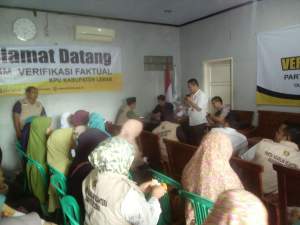 Verifikasi faktual PKS oleh KPU Lebak.