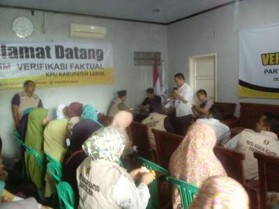 Verifikasi faktual PKS oleh KPU Lebak.