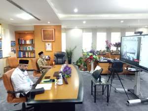 Bupati Dan Wakil Bupati Tangerang Gelar Halal Bihalal Lewat Online Karena Pandemi Covid 19