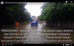 Graha Raya Bintaro dilanda Banjir