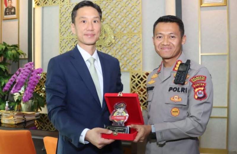 Kapolresta Tangerang Terima Kungker Atase Polisi Korsel