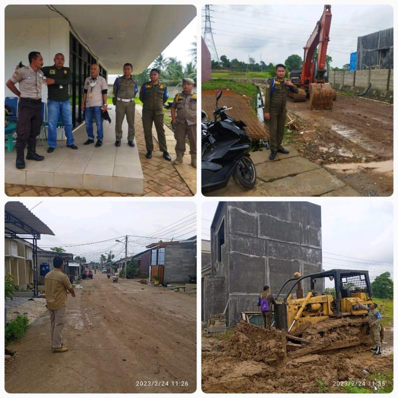 Satpol PP Hentikan Aktivitas Perataan Tanah di Grand Harmoni 2 Balaraja