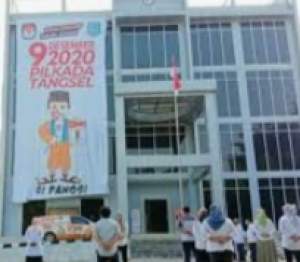 Kantor KPUD Kota Tangerang Selatan.