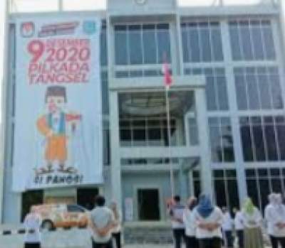 Kantor KPUD Kota Tangerang Selatan.