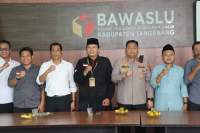 Bawaslu Sambut Kedatangan Wakapolresta Tangerang