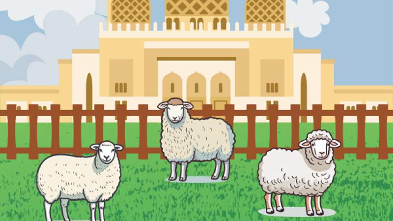 Hewan-hewan kurban. Ilustrasi: Aisyah/db