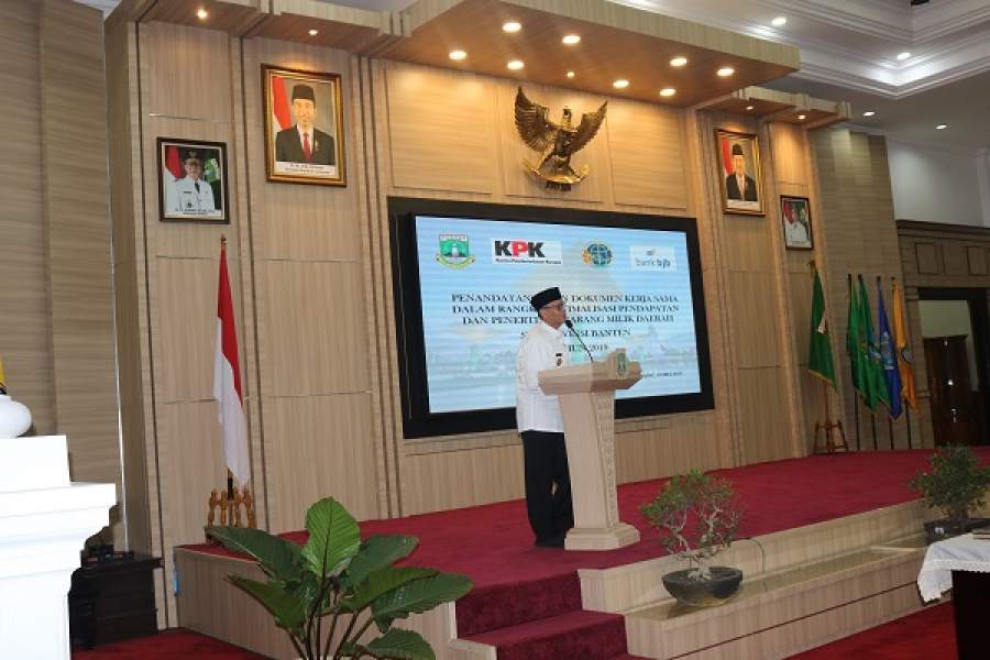 Tertibkan Aset Daerah Yang Hilang Dan Diklaim Pihak Lain, Pemprof Banten Gandeng KPK
