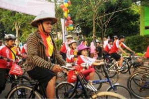 Bogor di banjir pencinta Gowes,minggu (27/10).dt