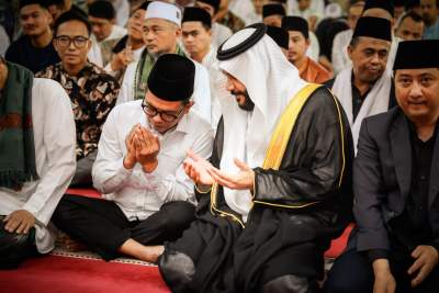 Imam Besar Syekh Abdurrahman Al Ausy Doakan Andra Soni Berhasil Pimpin Provinsi Banten