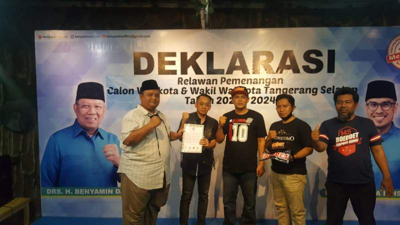 BOEDOET Deklarasikan Dukungan Politik Kepada Benyamin- Pilar di Pilkada Tangsel