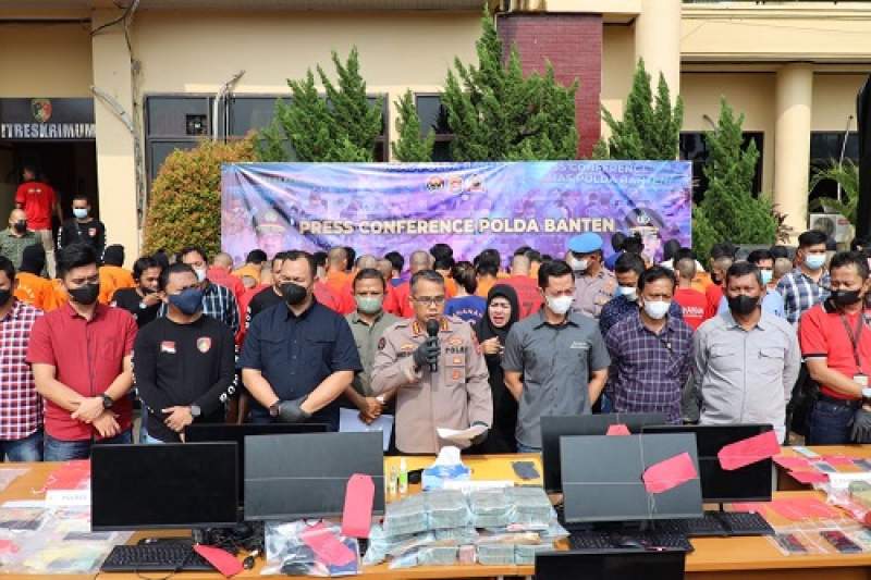 Gandeng PPATK dan Kominfo, Polda Banten Sikat Seluruh Judi Online