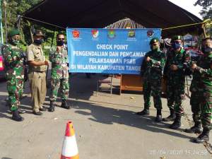 Hari Ke 3 PSBB Di Pasar Kemis, Jumlah Pelanggaran Menurun