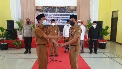 Sekcam Mekar Baru Jabat PJS Desa Klutuk