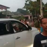 Konvoi Pendukung Calon Kades Badak Anom Berujung  Ricuh