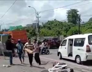 2 Bocah Tewas Diseruduk Truk Tronton di Turunan Fly Over Balaraja