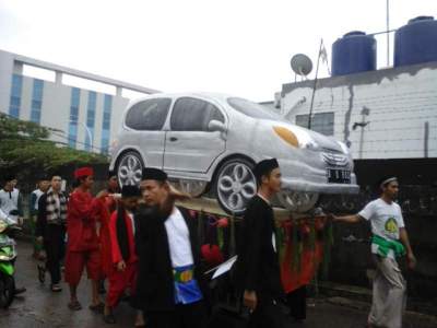 KIrab Maulid Nabi di Pondok Aren.