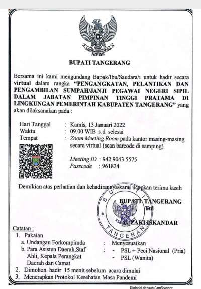 Besok, Zaki Akan Mutasi Jabatan Eselon II Setingkat Kepala Dinas