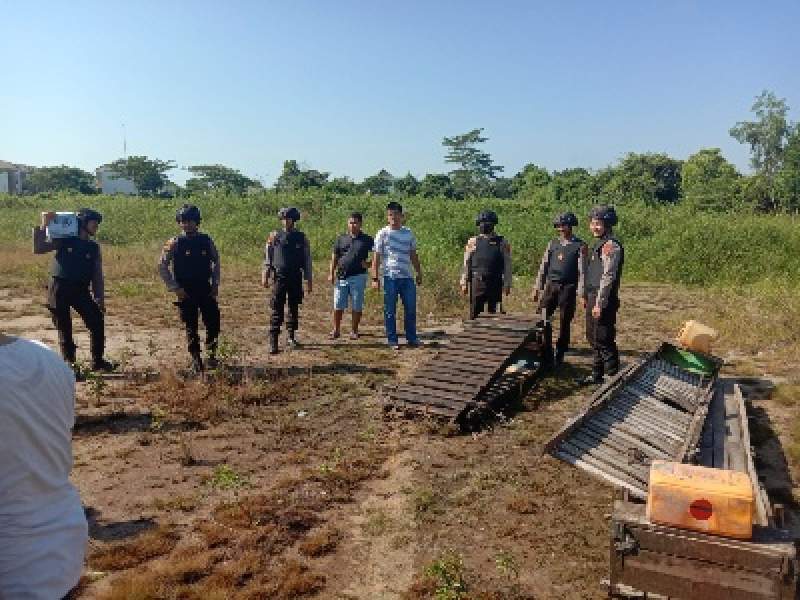 Ditreskrimsus Polda Babel Razia Tambang Ilegal Dikawasan Perumahan Citraland