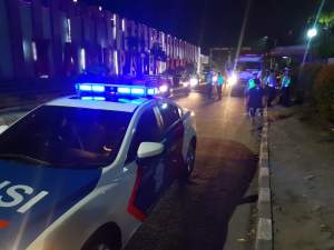 Langgar Perbup, Satlantas Polresta Tangerang Tilang Truk Tanah