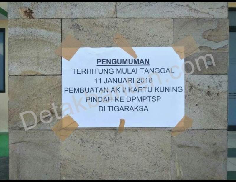 Pelayanan Kartu Kuning Dipindah Ke DPMPTSP