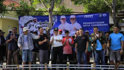 Meriahkan HUT Kota Tangerang Ke-27, FKWT Bersama Warga Gelar Lomba Mancing