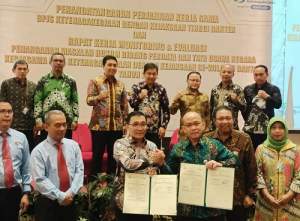 BPJAMSOSTEK Kanwil Banten Gelar Monev dan Penandatangan Perjanjian Kerja Sama Bersama Kejaksaan Tinggi Banten