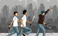 Foto Ilustrasi Tawuran Pelajar