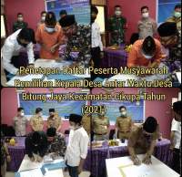 Meninggal Dunia, Kades Bitung Jaya  di PAW