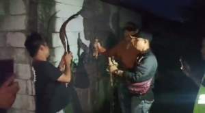 Polsek Cisoka Amankan 16 Orang, 8 Unit Motor dan Sajam