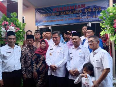 Perdana, Posyandu Kamjaya Diresmikan Walikota Serang