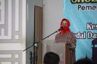 Airin Sholat Idul Adha di Masjid Ihtishom