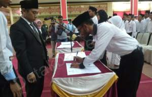 Ribuan Anggota PPK dan PPS Lebak Dilantik