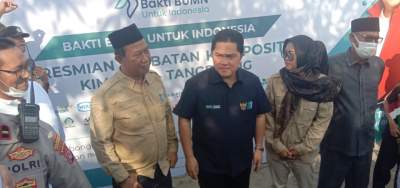Erick Thohir Resmikan Jembatan Kronjo