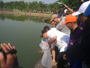 Ribuan Buruh di Kabupaten Tangerang Gelar Lomba Mancing Mania
