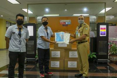 Bupati TangerangTerima Bantuan Dari 4 Perusahaan Penanganan Covid-19