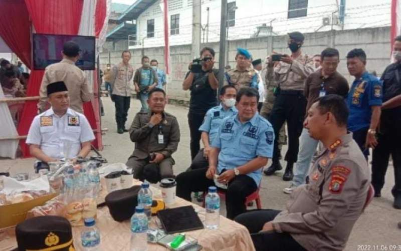 Sekda dan Kapolres Metro Kota Pantau Pilkades PAW Desa Salembaran Jati