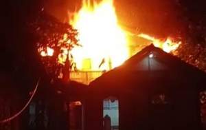 Kobong di Desa Sukamanah Terbakar