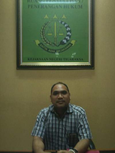 Kasi Intelejen Kejari Tigaraksa Mico Wiranto.