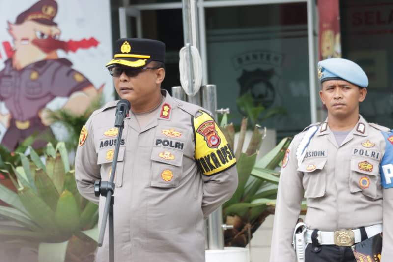 Wakapolresta Tangerang Pimpin Apel Pagi