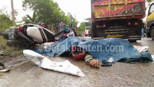 Kecelakaan di Rangkasbitung, Lebak, Banten.
