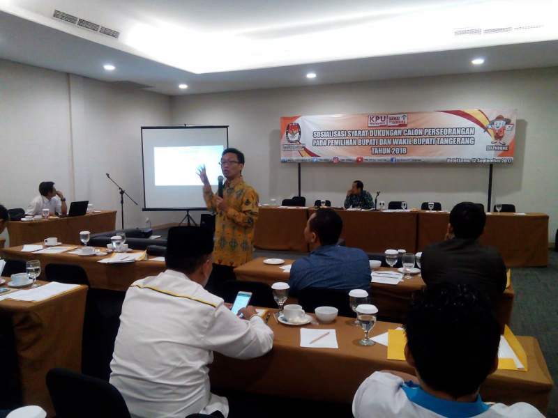 KPUD Gelar Sosialisasi Calon Bupati Dukungan Perseorangan
