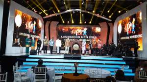 Pukul Gong Tandai Launching HPN 2022 Kendari