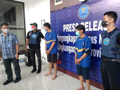 BNNP Banten Tangkap Dua Kurir Penyalahgunaan Narkotika