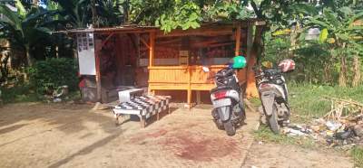  Lokasi tempat remaja tanggung dibacok OTK di gardu PP kawasan Rengas.